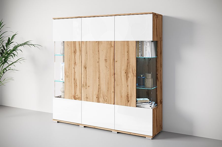 INOSIGN Highboard "Kenia" 1 Stk. tlg. Modernes Highboard, mit Glastüren, Br günstig online kaufen