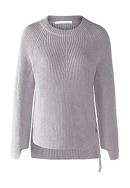 Oui Rundhalspullover RUBI Pullover mit Reßverschuss günstig online kaufen