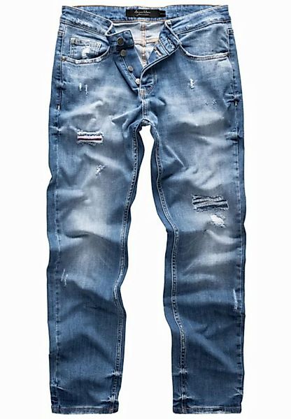 Amaci&Sons Straight-Jeans KANSAS Regular Fit Destroyed Jeans günstig online kaufen