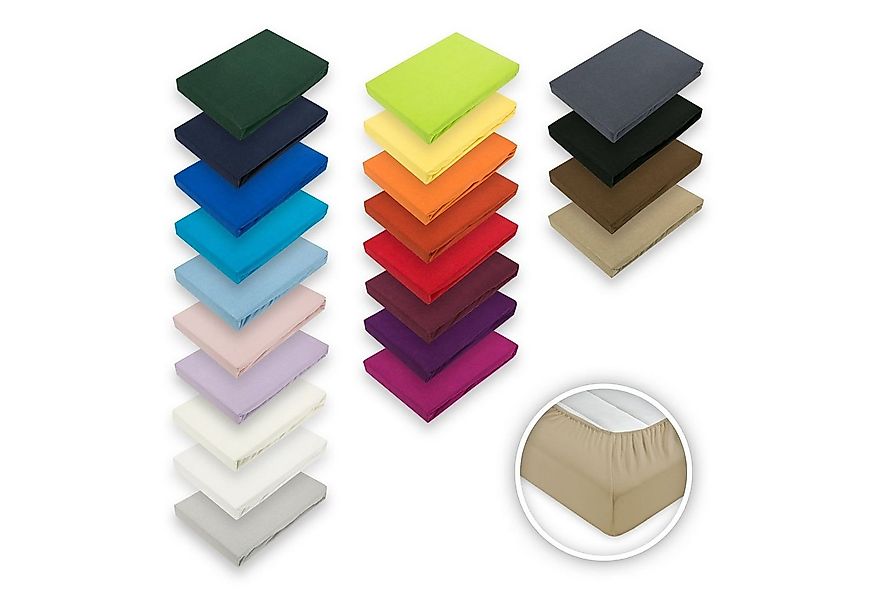 EXKLUSIV HEIMTEXTIL Spannbettlaken Microfaser Marke Spannbettlaken, Microfa günstig online kaufen