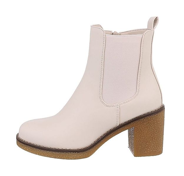 Ital-Design Damen Freizeit High-Heel-Stiefelette Blockabsatz High-Heel Stie günstig online kaufen