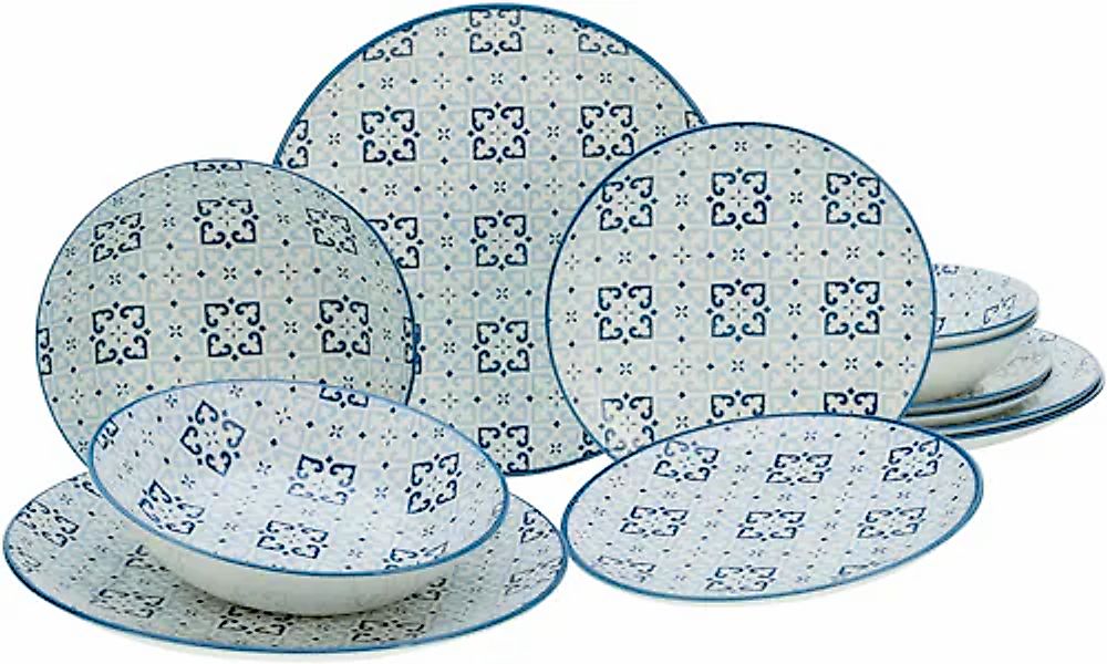 CreaTable Teller-Set »Yara« orientalisch mediterraner Stil günstig online kaufen