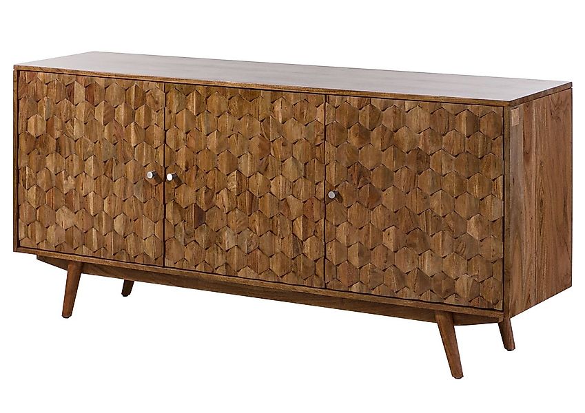 Massivmoebel24 Sideboard (Massivholz), Sideboard Akazie 160x42x75 günstig online kaufen