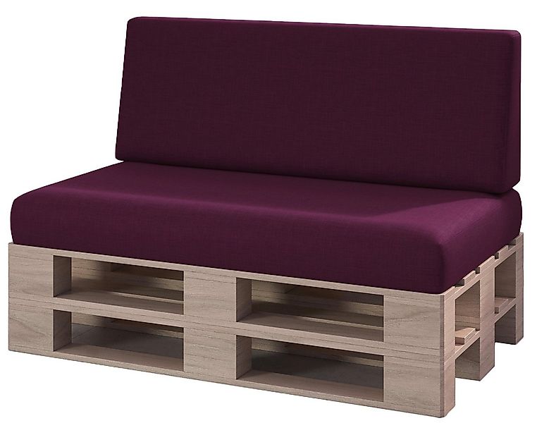 sunnypillow Palettenkissen Milano - 2er Set Palettenauflage mit abnehmbarem günstig online kaufen