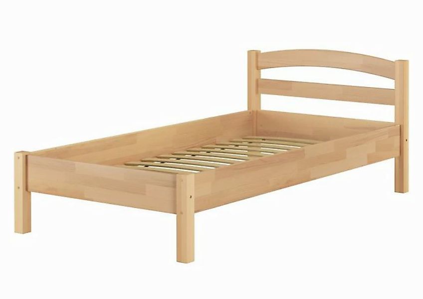 ERST-HOLZ Bett Geschwungenes Buchebett 90x200 mit Federleisten, Buchenholzf günstig online kaufen