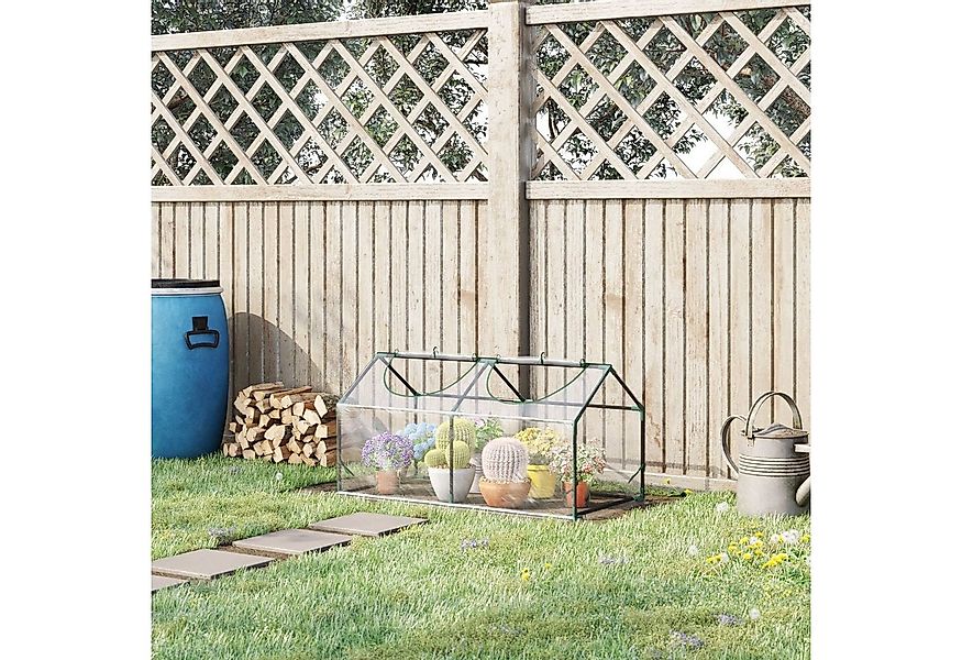 Outsunny Foliengewächshaus Mit Fenster PVC Frühbeet, BxTxH: 120 x 60 x 60 c günstig online kaufen