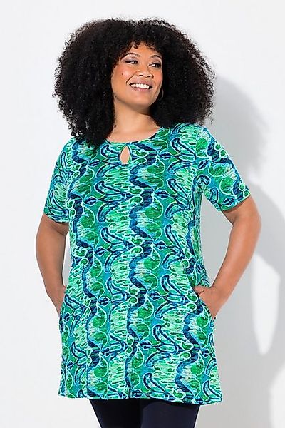 Ulla Popken Longshirt Longshirt A-Linie Rundhals günstig online kaufen