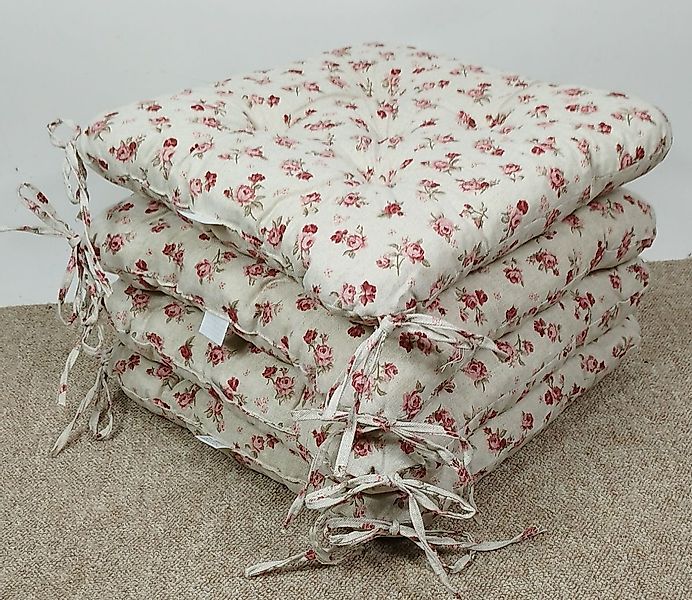 Rattani Sitzkissen Set 4x Stuhlkissen/Sitzkissen Klara günstig online kaufen