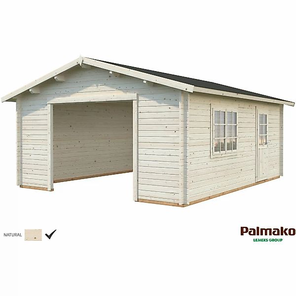 Palmako Holzgarage Roger ohne Tor 450 cm x 550 cm günstig online kaufen