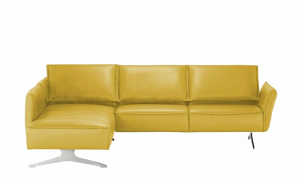 KOINOR Ecksofa Leder  Vineto ¦ gelb ¦ Maße (cm): B: 272 H: 83 T: 207.0 Pols günstig online kaufen