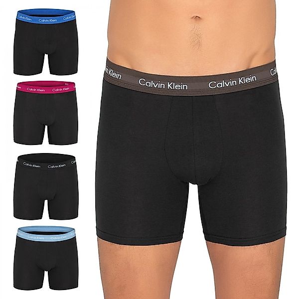 Calvin Klein 5-er Set Boxer Briefs Schwarz mit verschiedenfarbigem Webbund günstig online kaufen