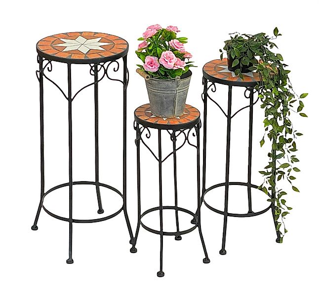 DanDiBo Blumenhocker Mosaik Rund 3er Set günstig online kaufen