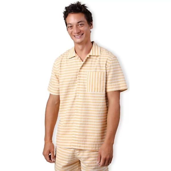 Brava Fabrics  Hemdbluse Stripes Overshirt - Sand günstig online kaufen