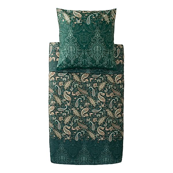 Bettwäsche Bassetti Mako Satin Monnalisa V1 grün 135x200 günstig online kaufen