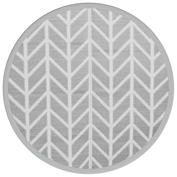 vidaXL Outdoorteppich Outdoor-Teppich ARAKIL Grau Ø120 günstig online kaufen