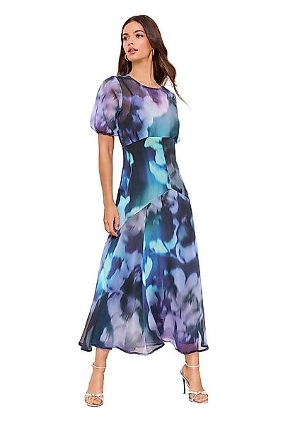 LIPSY Midikleid Lipsy Midikleid mit Blumen-Print und Mesh, Regular (1-tlg) günstig online kaufen