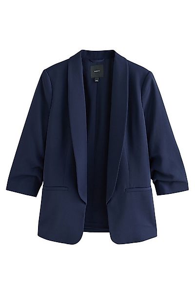 Next Jackenblazer Relaxed Fit Blazer mit Raffärmeln und Vichykaros (1-tlg) günstig online kaufen