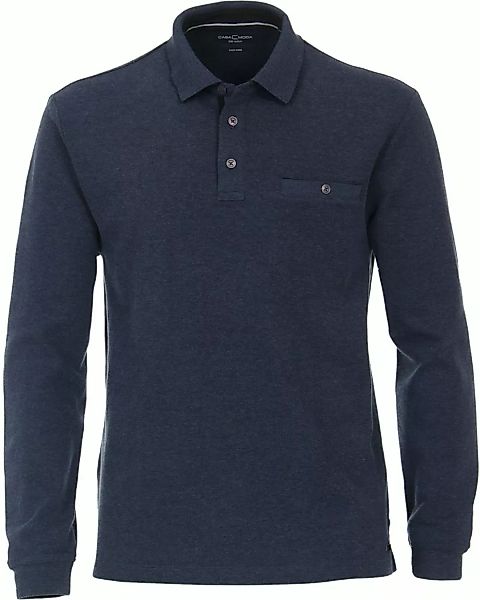 Casa Moda Poloshirt LS Dunkelblau - Größe L günstig online kaufen
