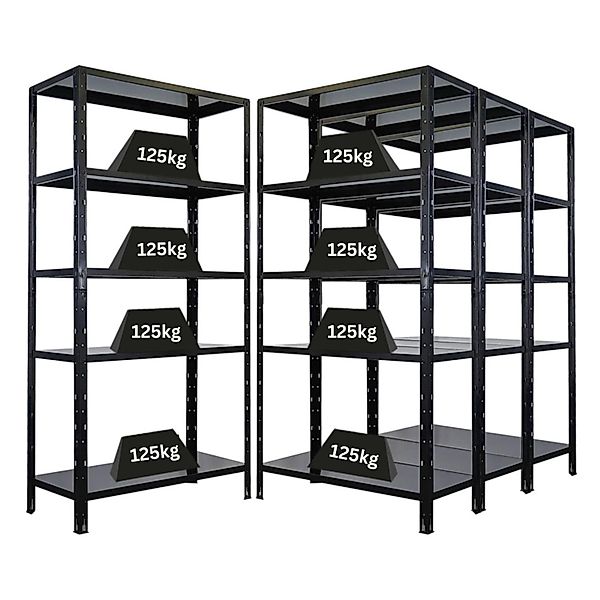PROREGAL Mega Deal 4x Schwerlastregal Ares HxBxT 180x90x40cm Fachlast 125 k günstig online kaufen