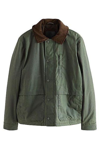 Next Regenjacke Jacke mit Wachsbeschichtung und Cordkragen (1-St) günstig online kaufen
