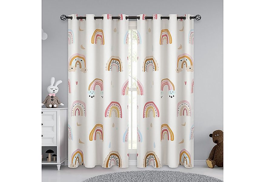 Jibenhome Gardine Thermogardinen mit Ösen,Vorhang Kinderzimmer Gardinen mit günstig online kaufen