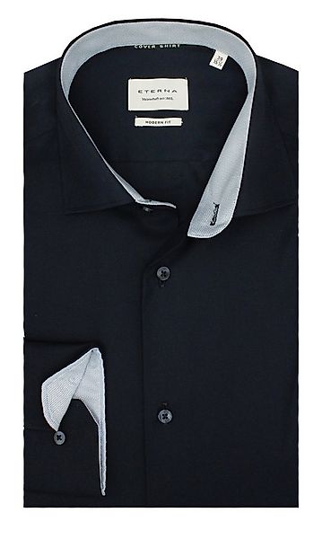 Eterna Businesshemd Modern Fit, Cover Shirt, Dunkelblau, Bügelfrei Regular günstig online kaufen