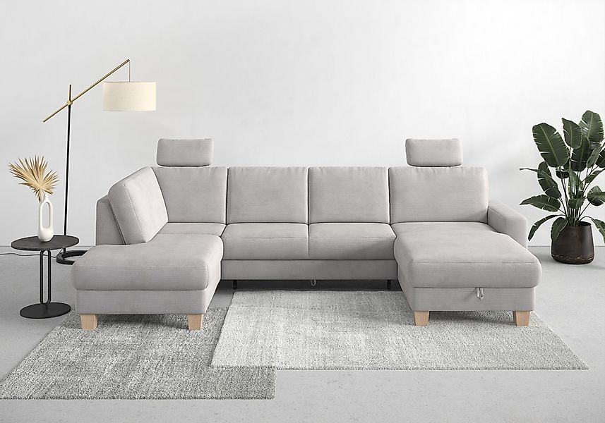 Home affaire Wohnlandschaft "Summer U-Form" mit oder ohne Bettfunktion und günstig online kaufen