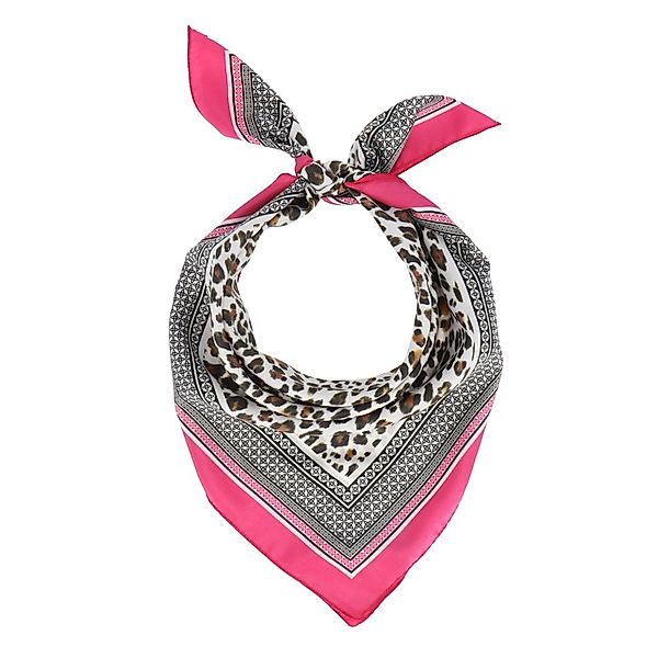halsüberkopf Accessoires Modetuch Animal, Leoprint mit brillanter Farbbordü günstig online kaufen