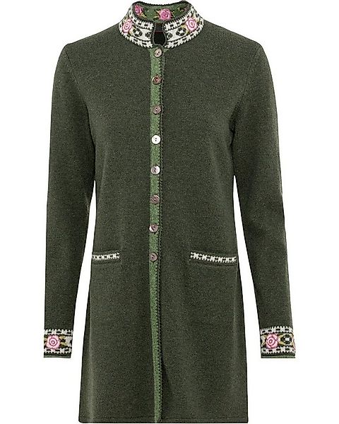 Reitmayer Strickjacke Lange Strickjacke mit Jacquard-Muster günstig online kaufen