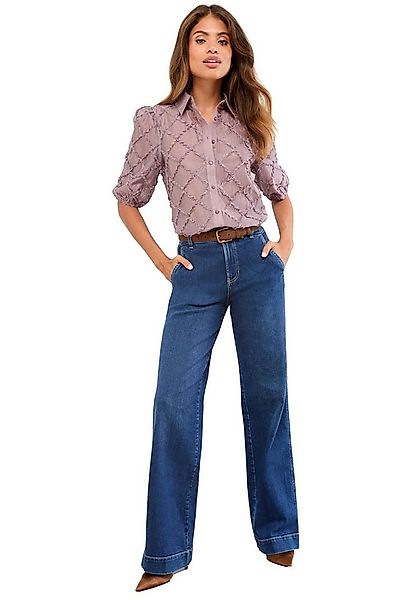 LIPSY Hemdbluse Lipsy Oberteil mit Puffärmeln und 3D-Stoff Regular (1-tlg) günstig online kaufen