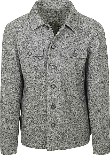 Suitable Overshirt Boiled Wool Blend Grau - Größe XXL günstig online kaufen