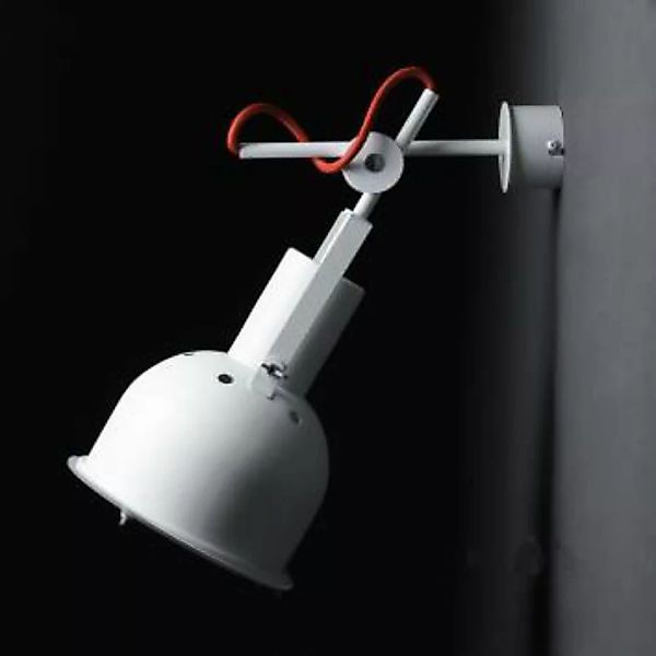 Weiße Wandlampe Metall verstellbar E27 INDUSTRIAL günstig online kaufen