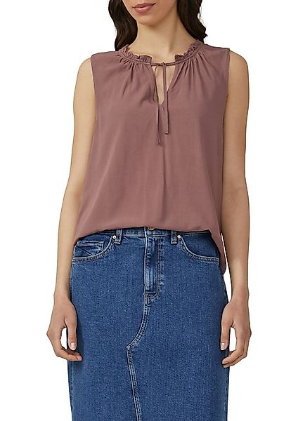 QS Blusentop mit Rüschen Kragen günstig online kaufen