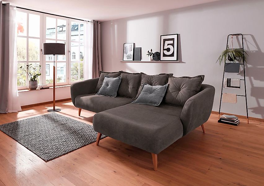 Home affaire Ecksofa "Baggio formschöne Polsterecke, bequem, Breite 277cm, günstig online kaufen