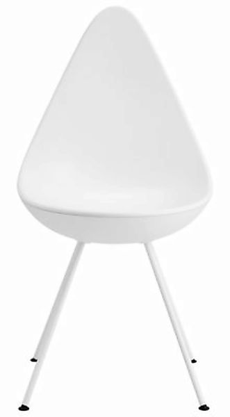 Stuhl Drop plastikmaterial weiß / Sitzschale aus Kunststoff - Neuauflage de günstig online kaufen