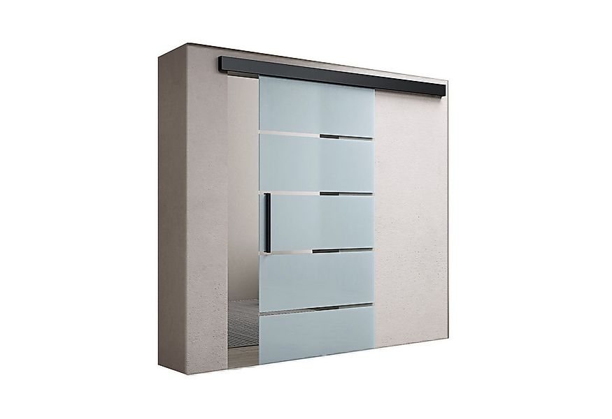 doporro Glasschiebetür Türen Schwarz Softclose-Automatik Schiebetür Schwebe günstig online kaufen