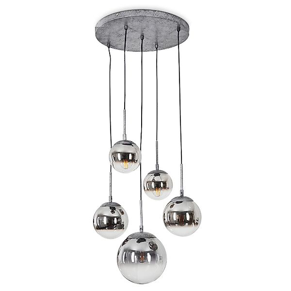 hofstein Pendelleuchte »Castegnato« Hängelampe aus Metall/Glas günstig online kaufen