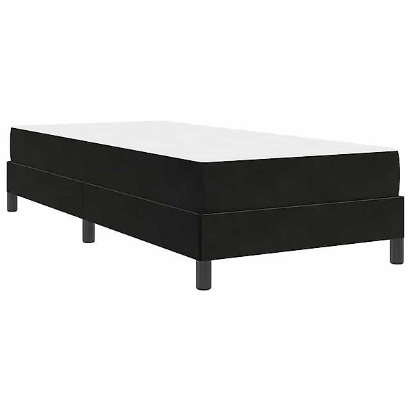 vidaXL Bett Boxspringbett mit Matratze Schwarz günstig online kaufen