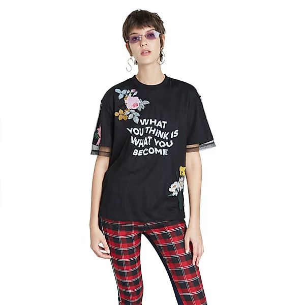 Desigual Become Kurzärmeliges T-shirt S Black günstig online kaufen