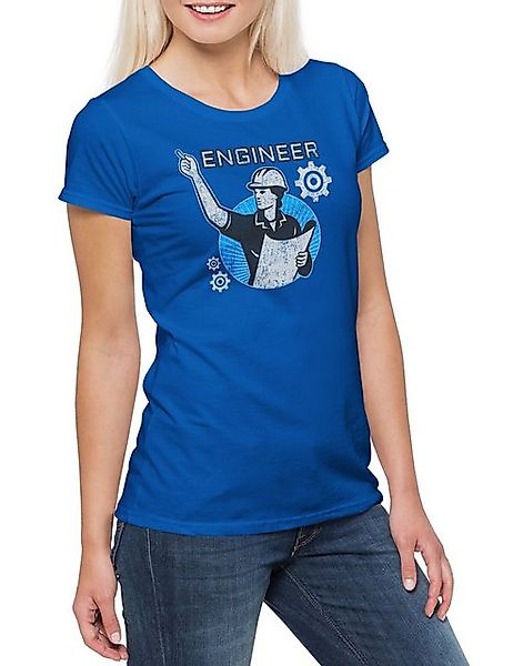 Urban Backwoods Print-Shirt Engineer III Damen T-Shirt Ingenieur Bauleiter günstig online kaufen