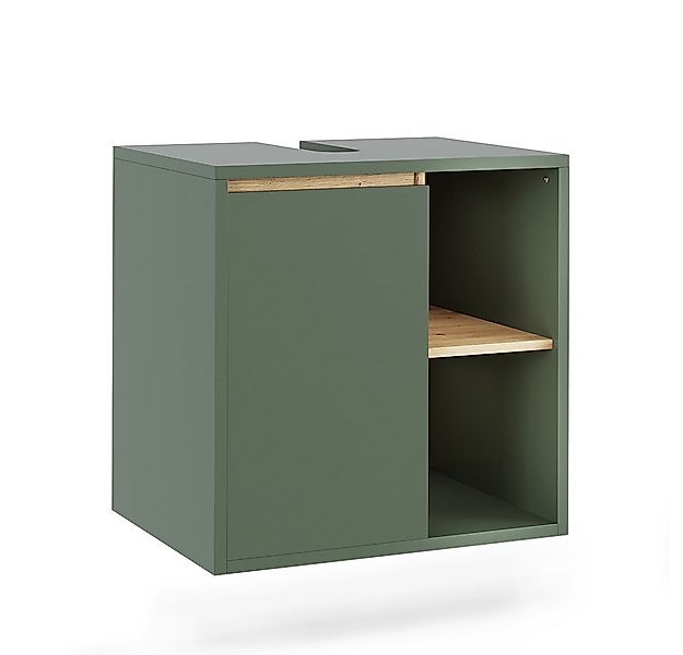 Vicco Waschbeckenunterschrank Viola, Grün/Artisan, 60 x 60 cm mit offenen R günstig online kaufen
