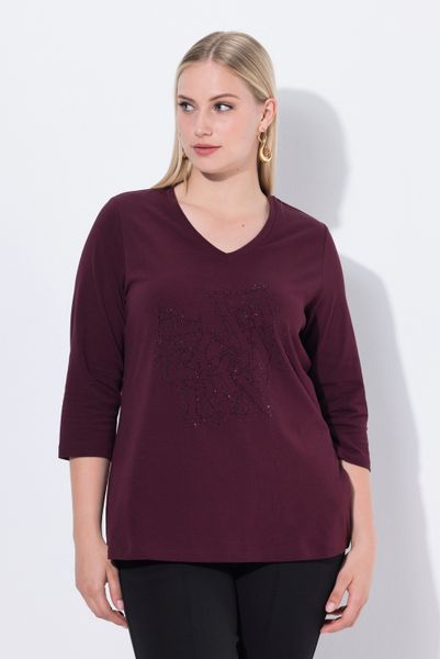 Ulla Popken Longsleeve Shirt Ziersteine Classic günstig online kaufen