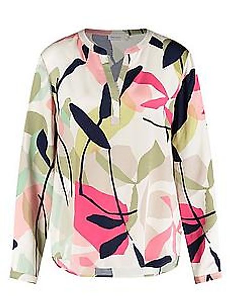 Bluse Rundhals-Ausschnitt Gerry Weber weiss günstig online kaufen