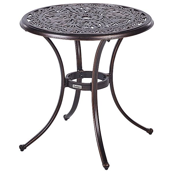 Beliani Gartentisch ANDALO Braun 68x68x70 günstig online kaufen