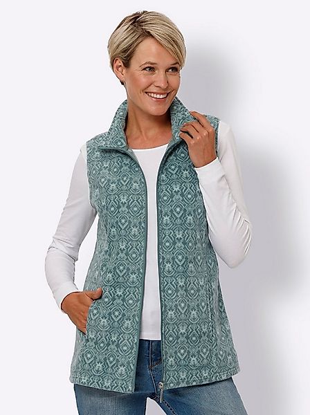 Sieh an! Fleeceweste Fleece-Weste Länge ca. 70 cm günstig online kaufen