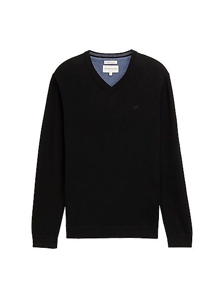 TOM TAILOR Sweatshirt Basic V-Neck Knit (1-tlg) günstig online kaufen