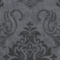 Livingwalls Tapete Barockmuster Schwarz Silber und Grau 53 cm x 10,05 m AS- günstig online kaufen