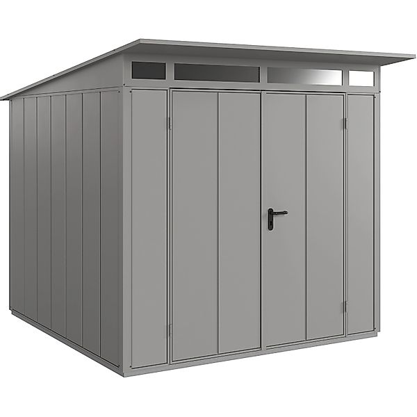 Hörmann Gerätehaus Elegant mit Pultdach Typ 2 RAL9007 Graualuminium Doppelt günstig online kaufen
