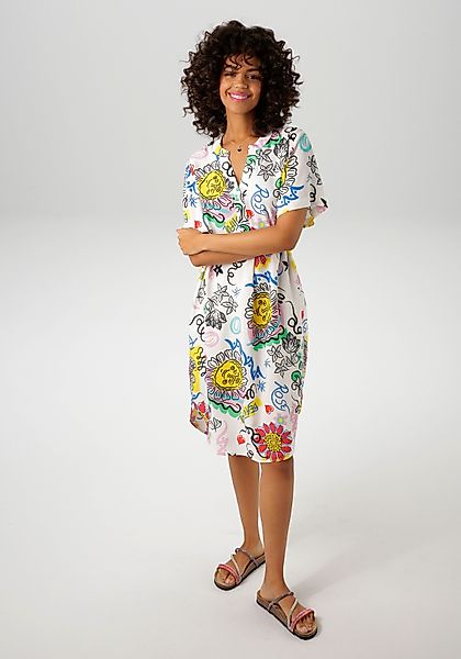 Aniston CASUAL Sommerkleid mit farbenfrohem, kunstvollen günstig online kaufen