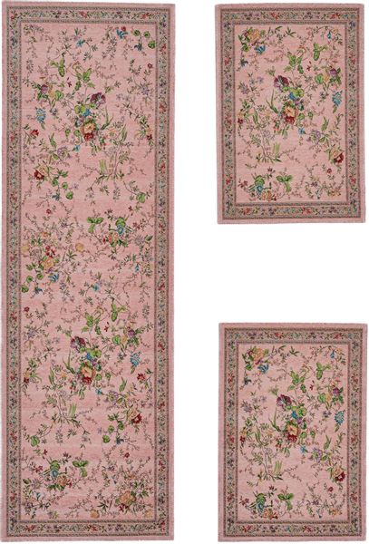 THEKO Bettumrandung "Flomi Sagrini" Höhe 3 mm 3 Stk. tlg. Läufer-Set, Flach günstig online kaufen